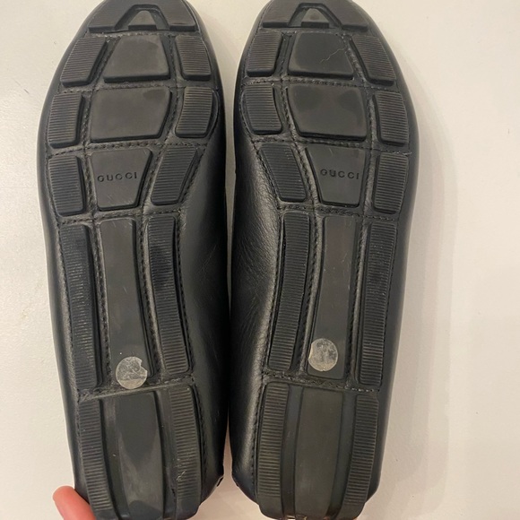 Gucci Black Leather Driver Loafer Moccasins - Picture 5 of 7